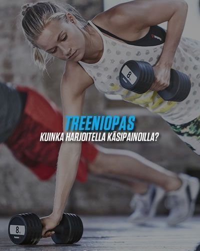 Treeniopas käsipainoilla harjoitteluun